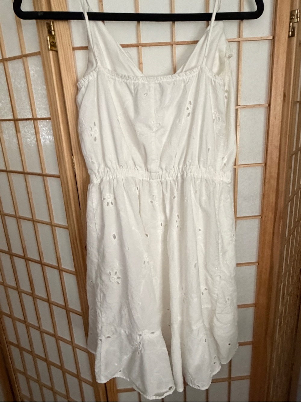 Express White Embroidered Ruffled Sundress - Picture 3 of 7